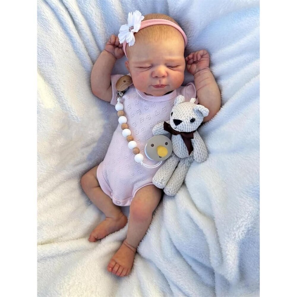 🆕18inch Realistic Cloth Body Twin Baby Dolls Sleeping Newborn Baby Doll Girls - Picture 9 of 9